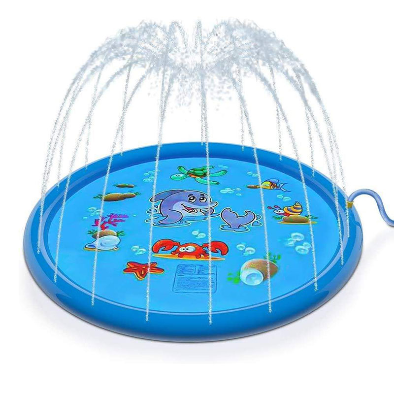 Barn uppblåsbar stänkplatta vatten lekmatta pool pad