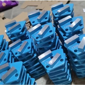 Sektor diamantgolvslipning kudde skiva 120#/gravel metall bundna skrapa för gripgolvbetong