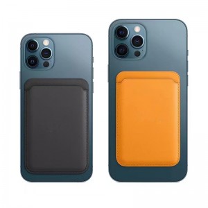 Lämplig för Apple Magsafe Card Bag Magnetic Accessory Card Hylsa iPhone13 Skyddsfodral Läder iPhone13Pro Businesskortväska