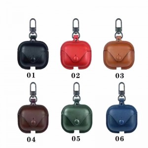 Lämplig för Apple AirPods Pro 3 Skyddsfodral, Bluetooth Wireless Headset Box, Storage Box Protective Case, Fullt Covered and Scratch Resistant, Italian Leather Brown