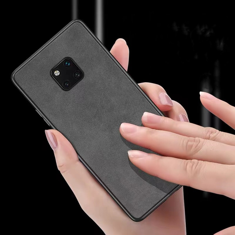 Anpassad till Huawei Mate20Pro Mobiltelefonfodral Ny Mate20 Lambskin Premium Sense 20x All-Inclusive Anti-Fall Pro Curved Screen Protector Case Meter Shell M20 Men \\ 's Simple Female Nisch Applicable Meite Mt MT