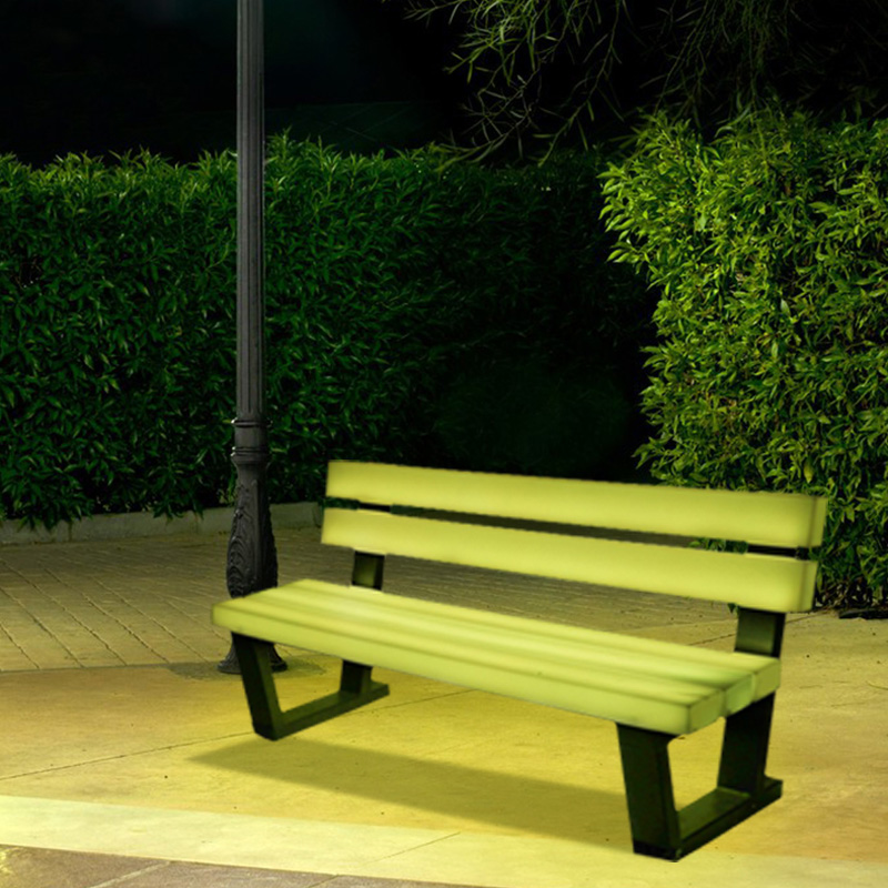 16 färger LED möbler Vattentäta trädgårdsbänkar laddningsbart litiumbatteri utomhus LED -stol