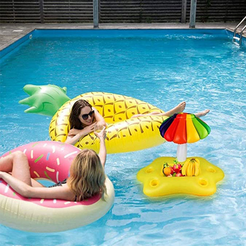 Uppblåsbar dryckskopphållare, molndryck floats för poolfest och vatten roliga dekorationer sommarstrand fritid kopp flaskhållare för vuxna barn