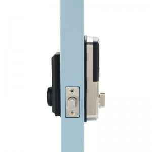 3002 Smart Lock för ytterdörren med pekskärmens knappsats och fingeravtryck, elektroniskt smart dörrlås Deadbolt