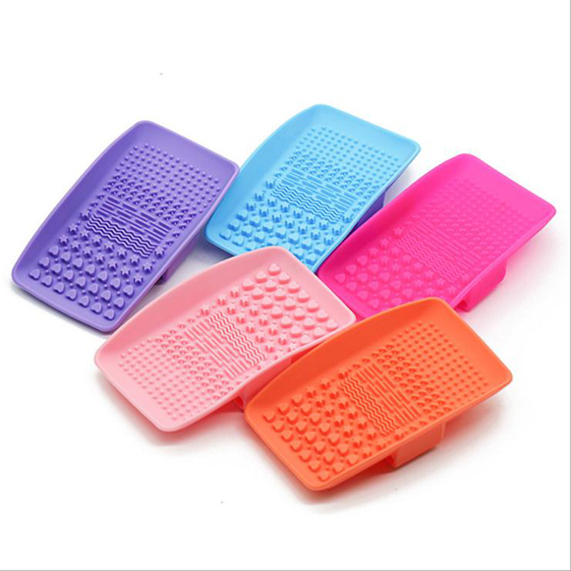 Makeup Washing Brush Cleaning Mat Foundation Makeup Brush Scrubber Board Silikon Makeup Brush Cleaner Pad