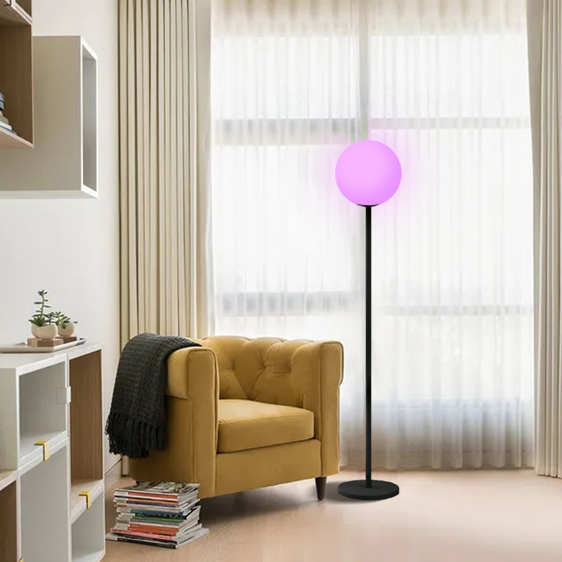 Modern RGB golvlampa med dimmer för vardagsrum sovrum hotellstudie dekor dimbar golvlampa med fjärrkontroll