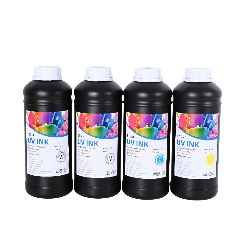 UV-LED-mjukt bläck är lämpligt för Epson Print Head för att skriva ut PVC TPU