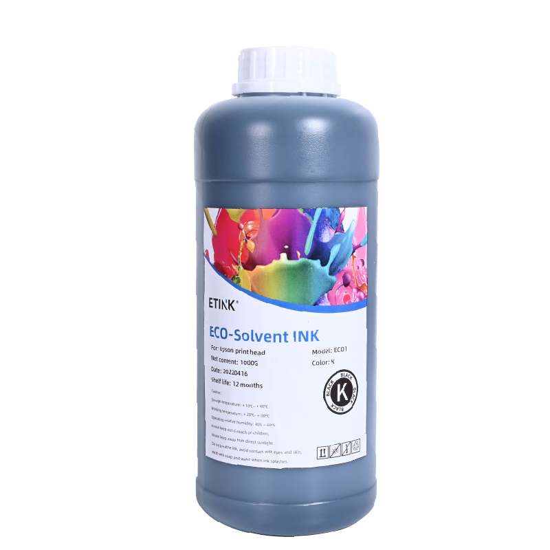 Eco-Solvent-bläck är lämpligt för Epson Print Head Outdoor Photo Printing