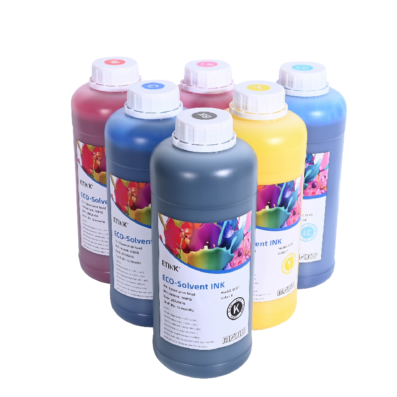 Eco-Solvent-bläck är lämpligt för Epson Print Head Outdoor Photo Printing