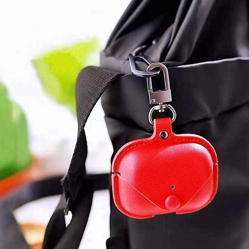 AirPods Pro3 Bluetooth -headset gjord av italienskt klassiskt ko läder