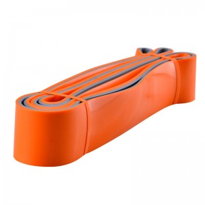 Tvåfärgsmotståndsband drar upp tunga motståndsband rörlighet och kraftlyftande träningsband perfekt för fitness