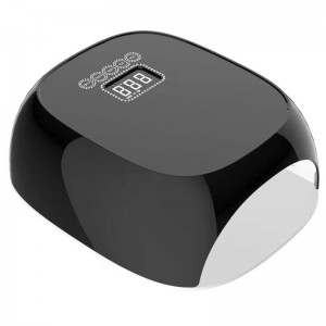 M&r 801Pro Cordless LED -nagellampa, trådlösnagelorkare, 72W laddningsbar LED -nageljus, bärbar gel UV LED -nagellampa med 4 timerinställningssensor och LCD -skärmgrön