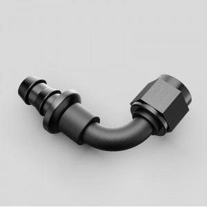 Swivel Push Lock Slange End En push on Barb Aluminium Alloy Connector