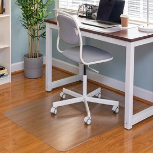 2022 Amazon Hot Sale Stolmatta för trägolvskydd Transparent PP Office Desk Stolmatta