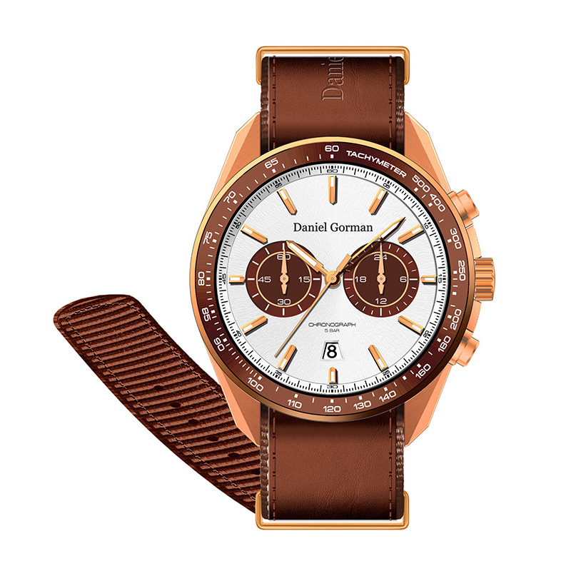 2022 Daniel Gormandg9005 Luxury Men Watches Custom Logo Automatisk armbandsur rostfritt stål dubbel Tourbillon mekanisk klocka