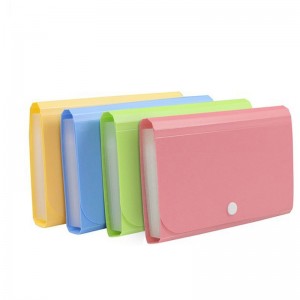Expandering av mapp A5 bokstavsstorlek PP Plastfickor Multi Pocket Organizer Expanderbar fil