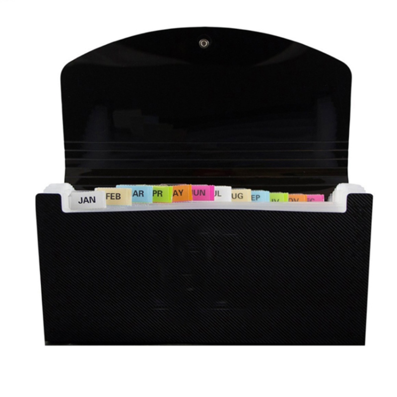 Expandering av mapp A5 bokstavsstorlek PP Plastfickor Multi Pocket Organizer Expanderbar fil