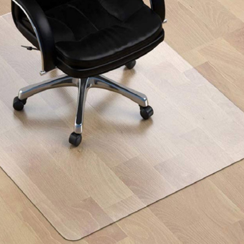 2022 Amazon Hot Sale Stolmatta för trägolvskydd Transparent PP Office Desk Stolmatta