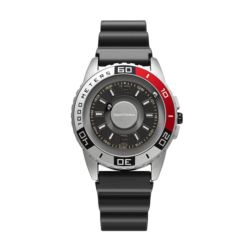 Daniel Gorman Go15 Magnetic Bead Men \\ 's Watch Personlig kreativ sportklocka cool gränslös modedesign rostfritt stål banden vattentät klocka