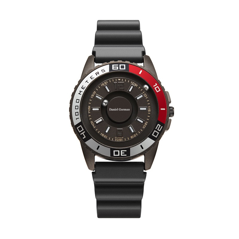 Daniel Gorman Go15 Magnetic Bead Men \\ 's Watch Personlig kreativ sportklocka cool gränslös modedesign rostfritt stål banden vattentät klocka