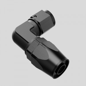 90 graders skärare Kvinnlig smidd armbåge en slang slutar