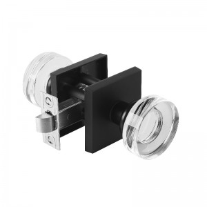 S2601 Modern skivform Crystal Door Knob, Passage Set, Highclate Door Lock Keyless