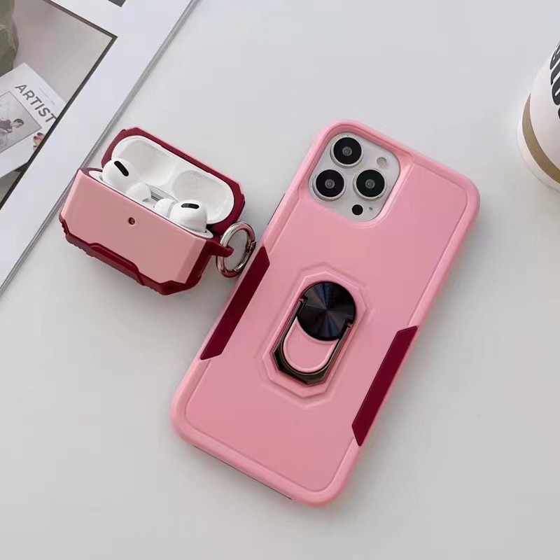 Lämplig för iPhone 14Pro -fodral, ringväska och trådlöst snabbladdningsfodral