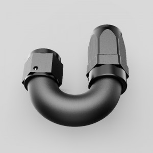 180 graders aluminium ett stycke fullt flöde svängbara slang slut An4 AN6 AN8 AN10 AN12 -beslag