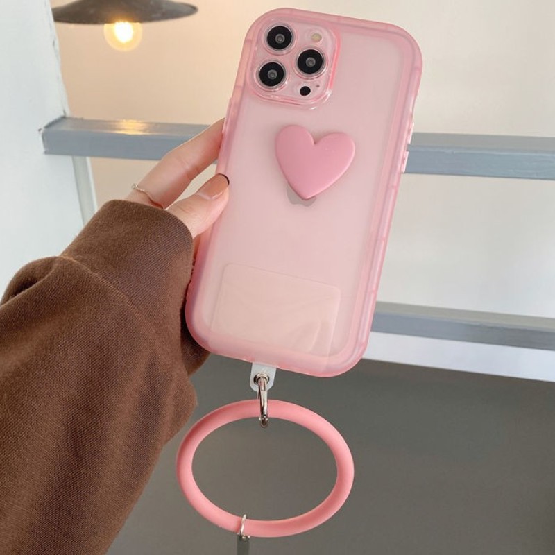 Lämplig för Apple iPhone13Pro Mobiltelefonfodral, Silikon mobiltelefonfodral, armband kärlek mjukt fodral