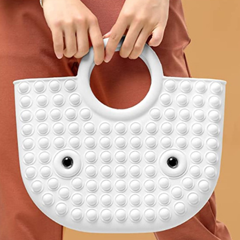 Silikon Topphandtag Satchel axelpåsar