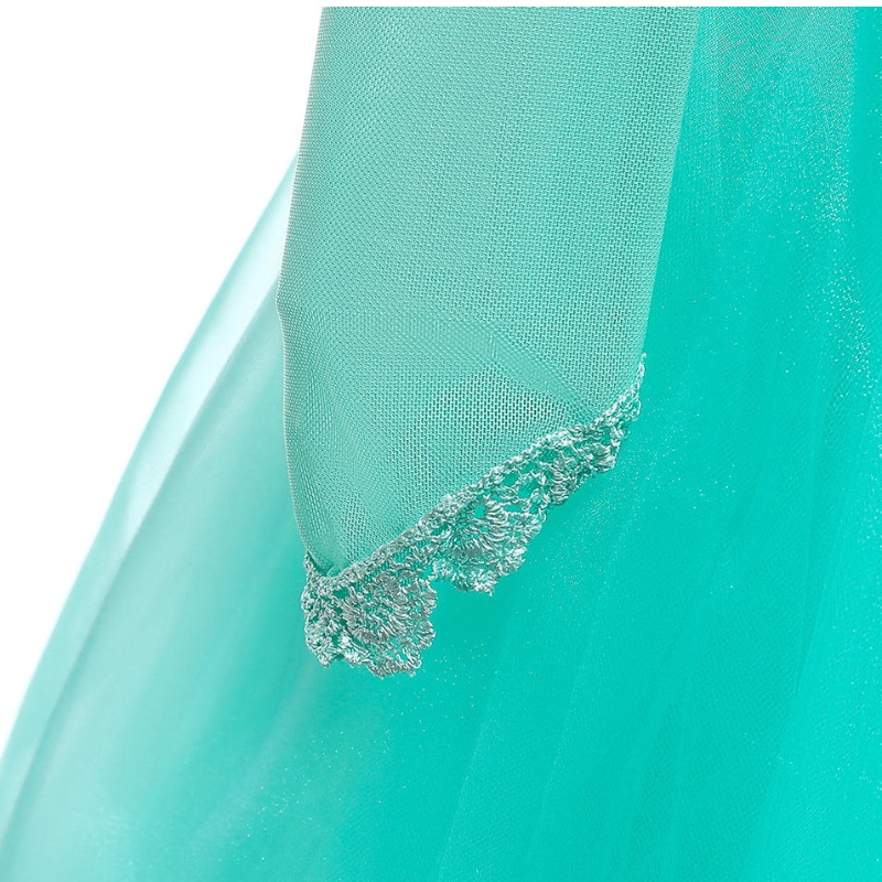 Halloween Mermaid Costume For Girls Princess Ariel Ball Gown Children Kids Party Frocks Brodery Carnival Party Dresses 3 - 14 Pieces