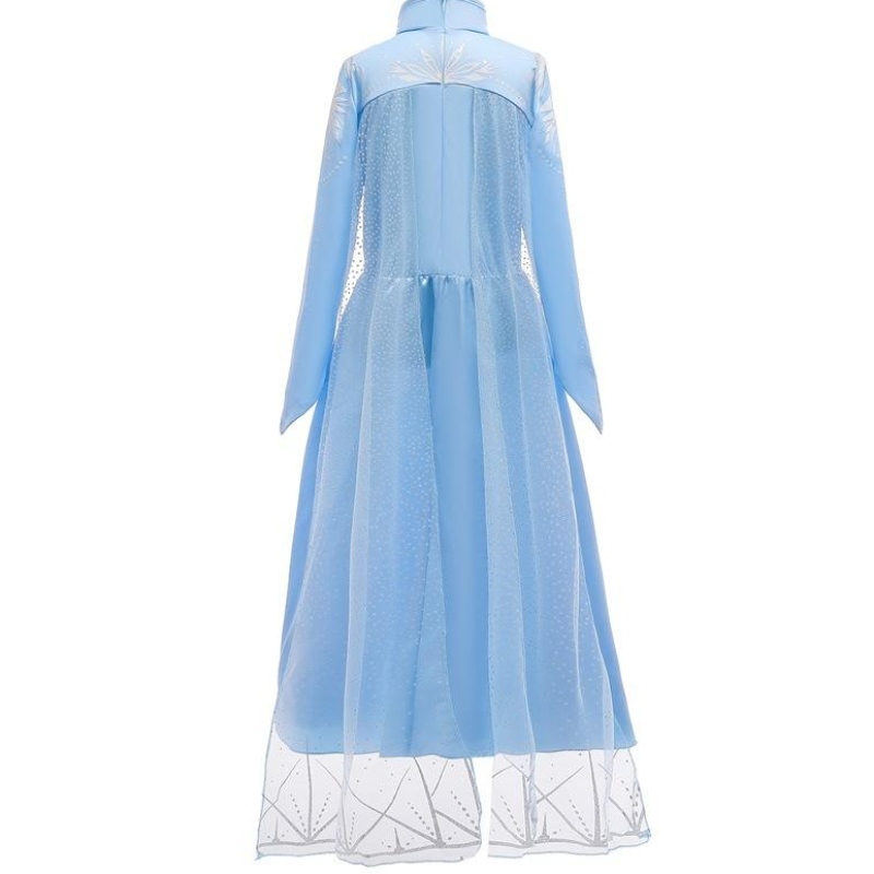 Nyaste barnkändisar kläder prinsessan elsa bär klänning halloween kostymer för flickor