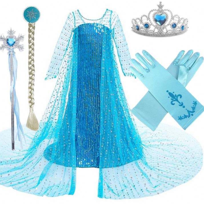 Kostym Kids Födelsedagsfest Barn tycker om Sofia Dress for Girls Rapunzel Princess Dress