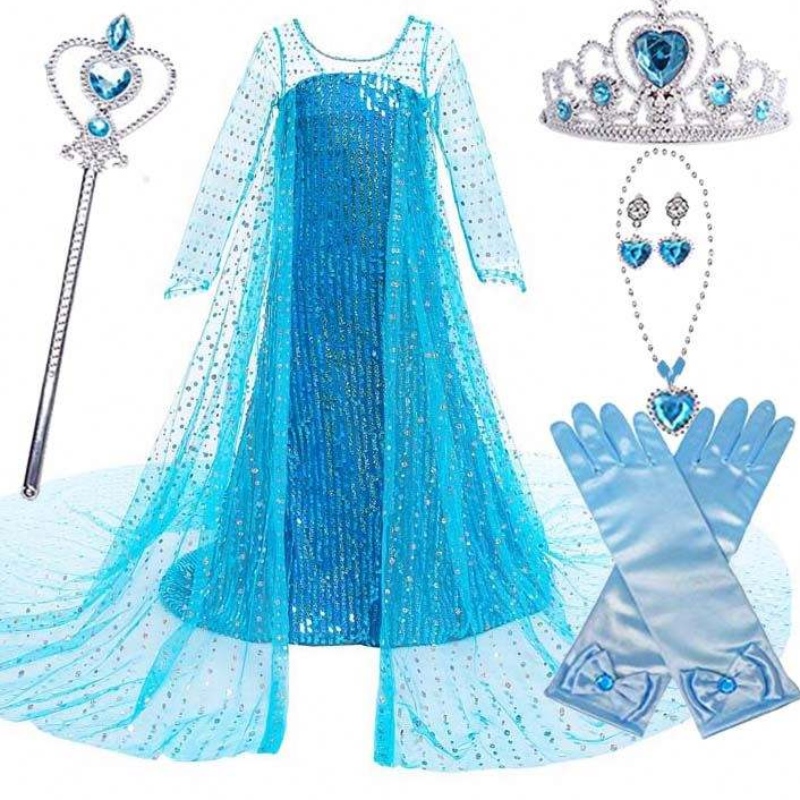 Kostym Kids Födelsedagsfest Barn tycker om Sofia Dress for Girls Rapunzel Princess Dress