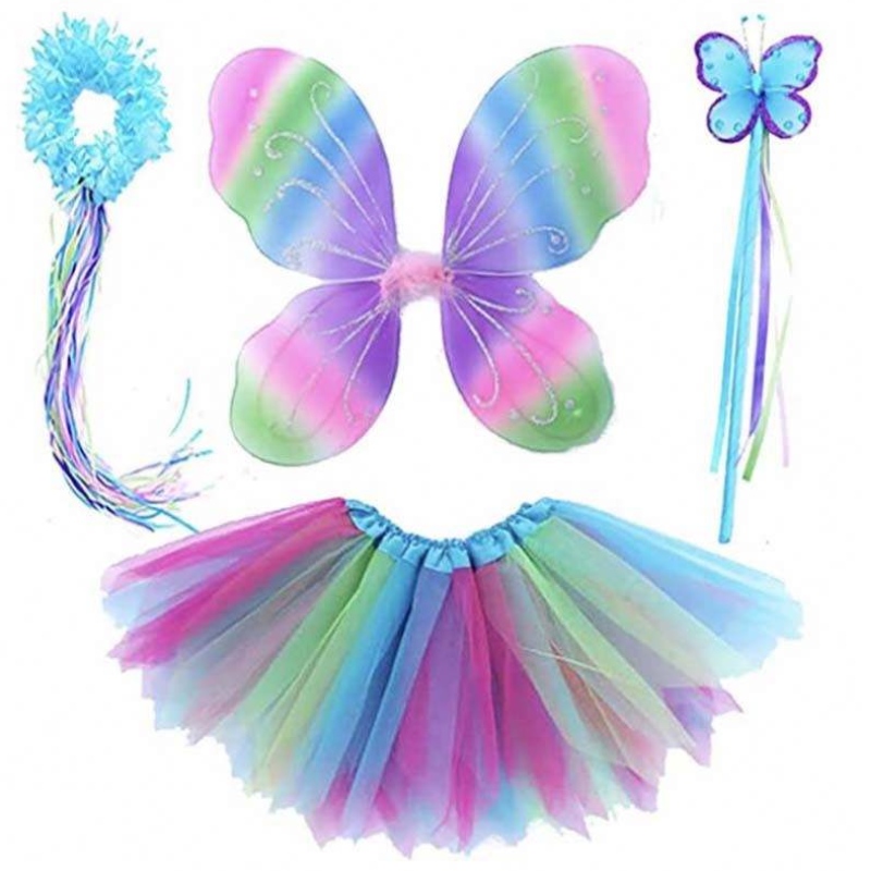 Carnival Costumes Girls \\ 'Fairy Party Set Age 3-8y Princess Fairy Tutu kjol Kostym DGHC-035
