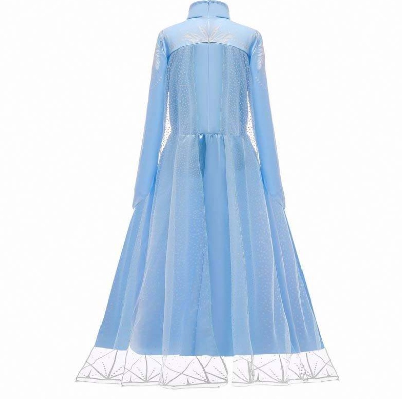 Kids Girls Halloween Party Cosplay 110-150cm Princess Dress Up Elsa Dress Princess HCGD-011