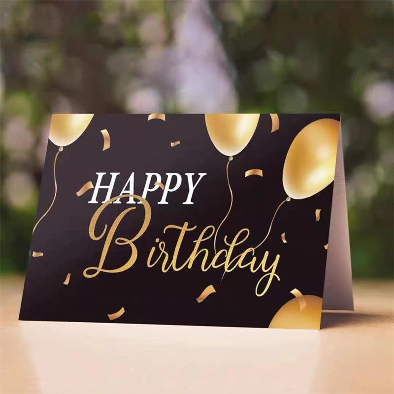 gratulationskort tryckt kraftpapper för födelsedag anpassad logotyp tryckt 150g/200g/250g/300g papper tryckt present Multicolor Gift Birthday Present Tack