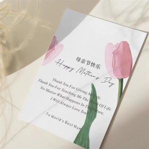 gratulationskort tryckt kraftpapper för födelsedag anpassad logotyp tryckt 150g/200g/250g/300g papper tryckt present Multicolor Gift Birthday Present Tack