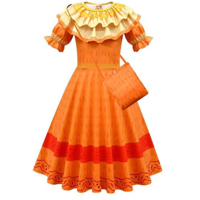 Födelsedagsfest Halloween kläder Girls Magic Family Dolores Encanto Costume For Girls HCIS-006