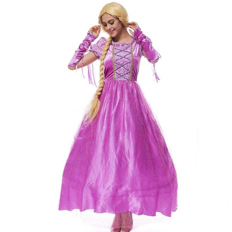 2022 Halloween Cosplay Costume Women Rapunzel Vuxen Princess Sofia Costume HCRS-013