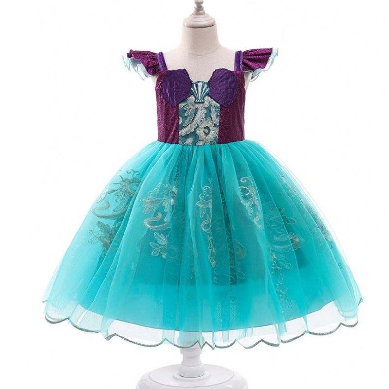 Baige Girls Mermaid Ariel Princess Dress Cosplay Costumes For Baby Girl Mermaid Dress Up Children Halloween Clothing