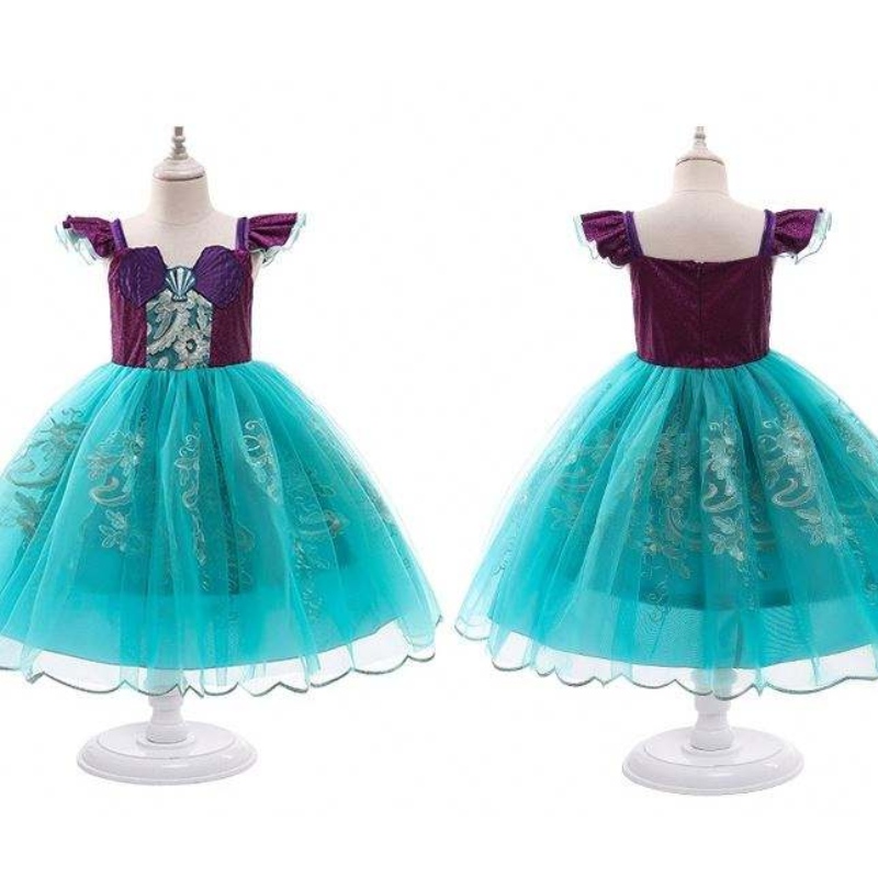 Baige Girls Mermaid Ariel Princess Dress Cosplay Costumes For Baby Girl Mermaid Dress Up Children Halloween Clothing