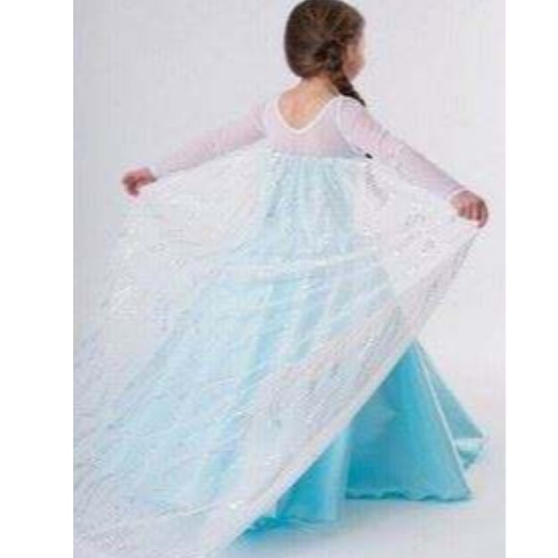 Baige New Snow Frock Girls Dresses Accessories Cosplay Costume Elsa Dress Princess Party Dress