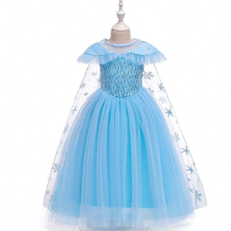 Partihandelnya barnkläder Elsa Princess Dress Child Costumes Girls Dresses