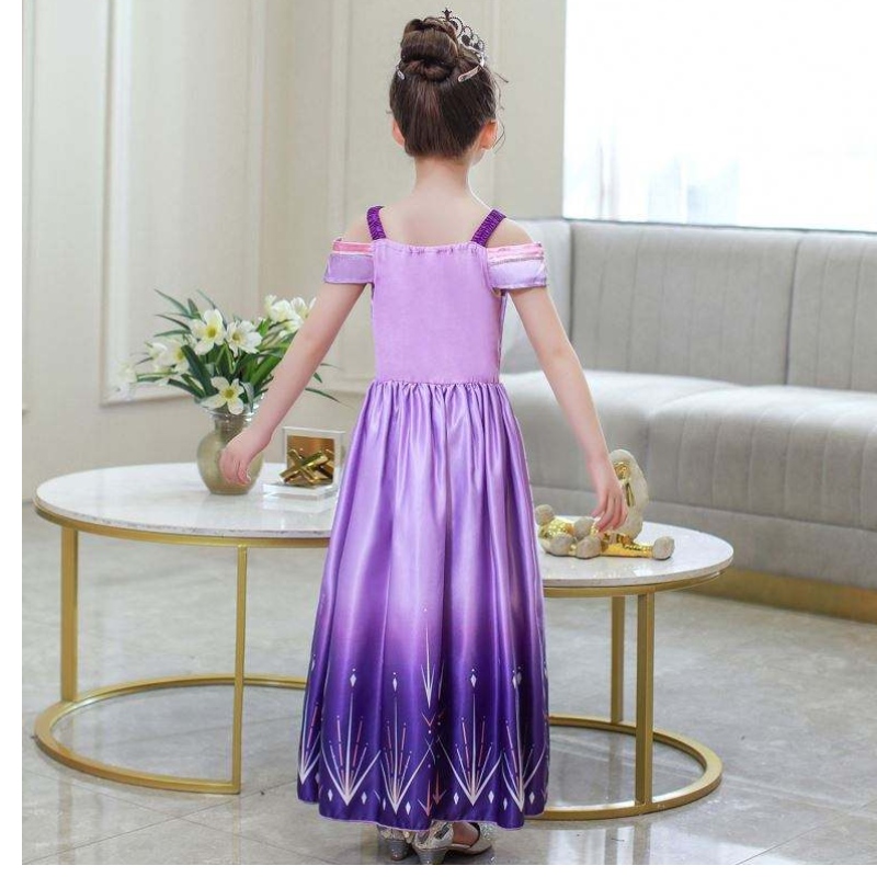 Baige Halloween Princess Dress Girl Cosplay Dresses Child Summer Aisha Queen Barn