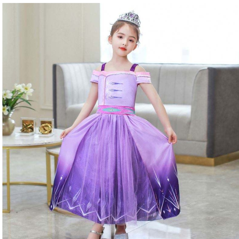 Baige Halloween Princess Dress Girl Cosplay Dresses Child Summer Aisha Queen Barn