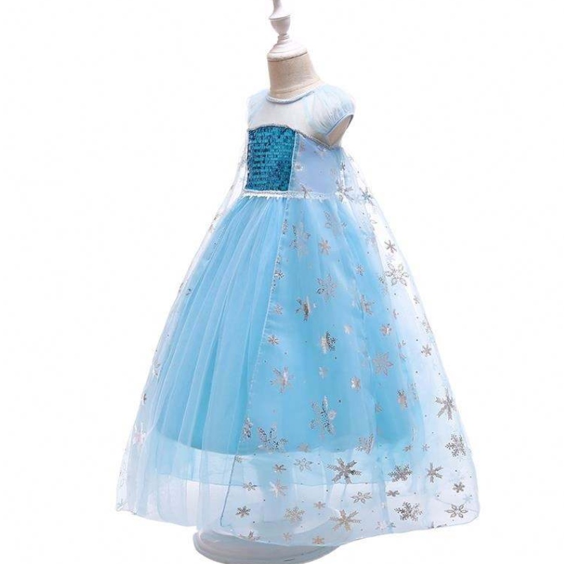 Girl Dress Princess Elsa i Frore Fancy Girl Dress Lace Queen Dress Costume