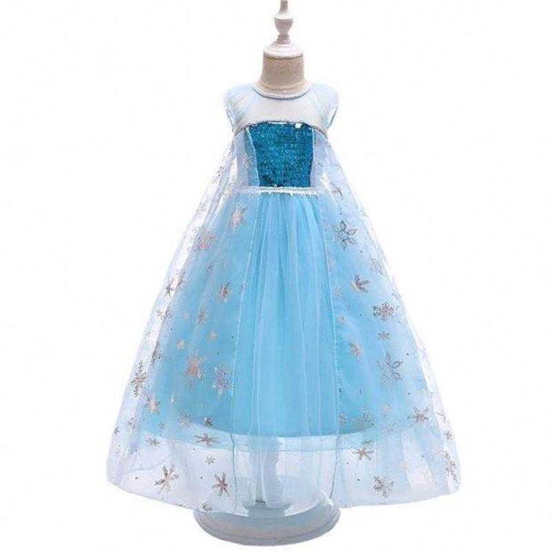 Girl Dress Princess Elsa i Frore Fancy Girl Dress Lace Queen Dress Costume