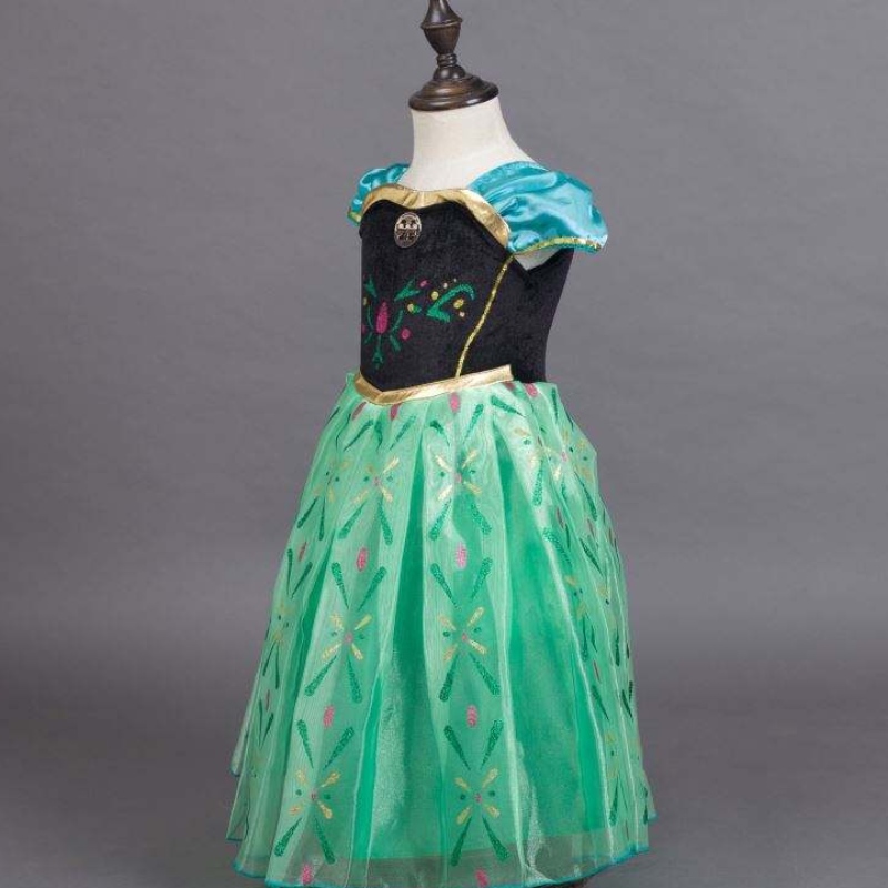 Performance Costume Princess Anna Dress Children's Wear Dress Princess Anna Dress