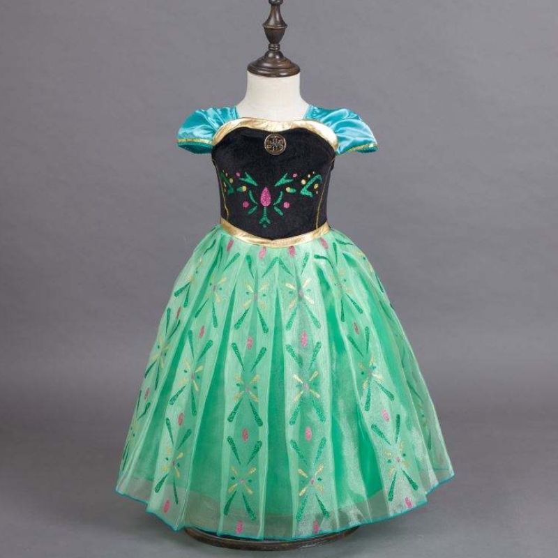 Performance Costume Princess Anna Dress Children's Wear Dress Princess Anna Dress